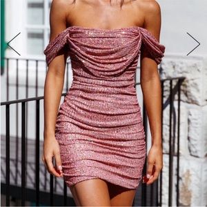 Hello Molly Frequent The Club Dress - Pink